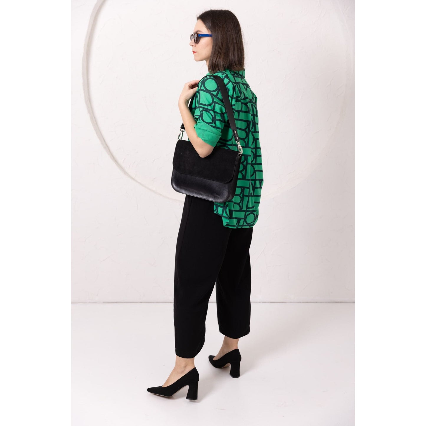 ASTORIA handbag - Black Suede