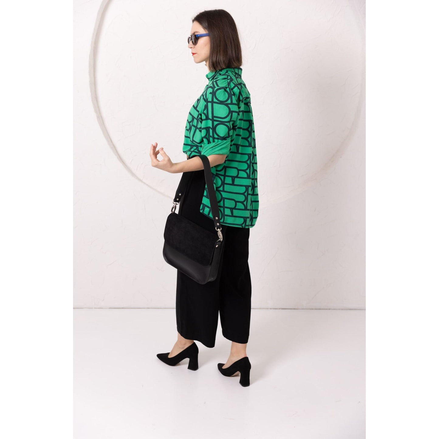 ASTORIA handbag - Black Suede
