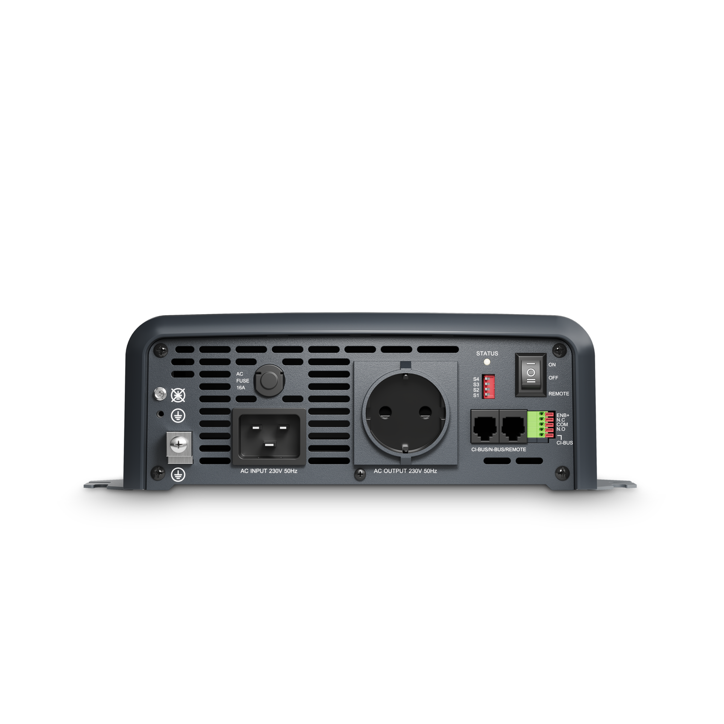 Dometic SinePower DPSI 2012TS siniaaltoinvertteri kytkimellä ja kaukosäätimellä 12 V / 2000 W