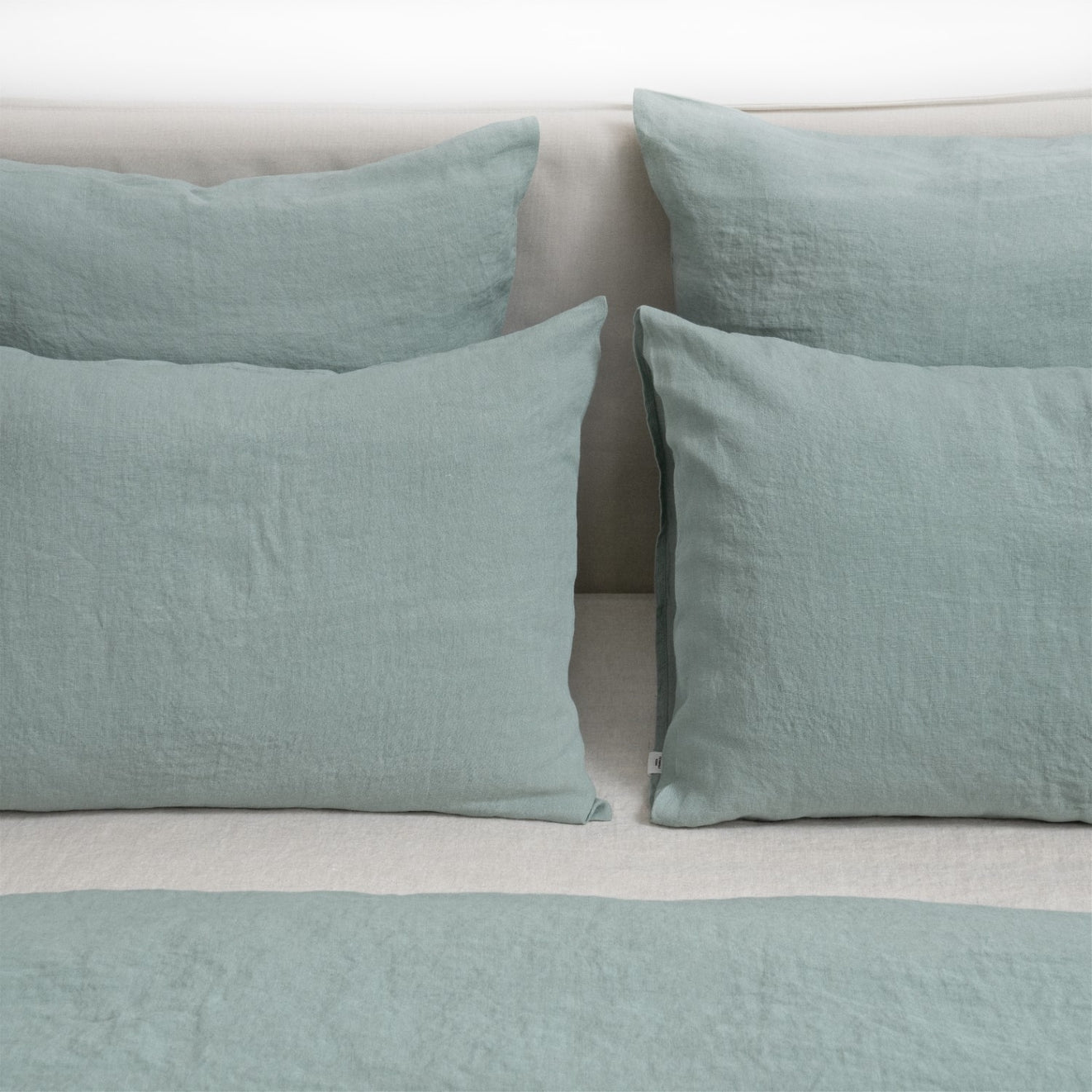 Pellava pussilakanasetti - Green Milieu (Parivuode) - Linen Tales