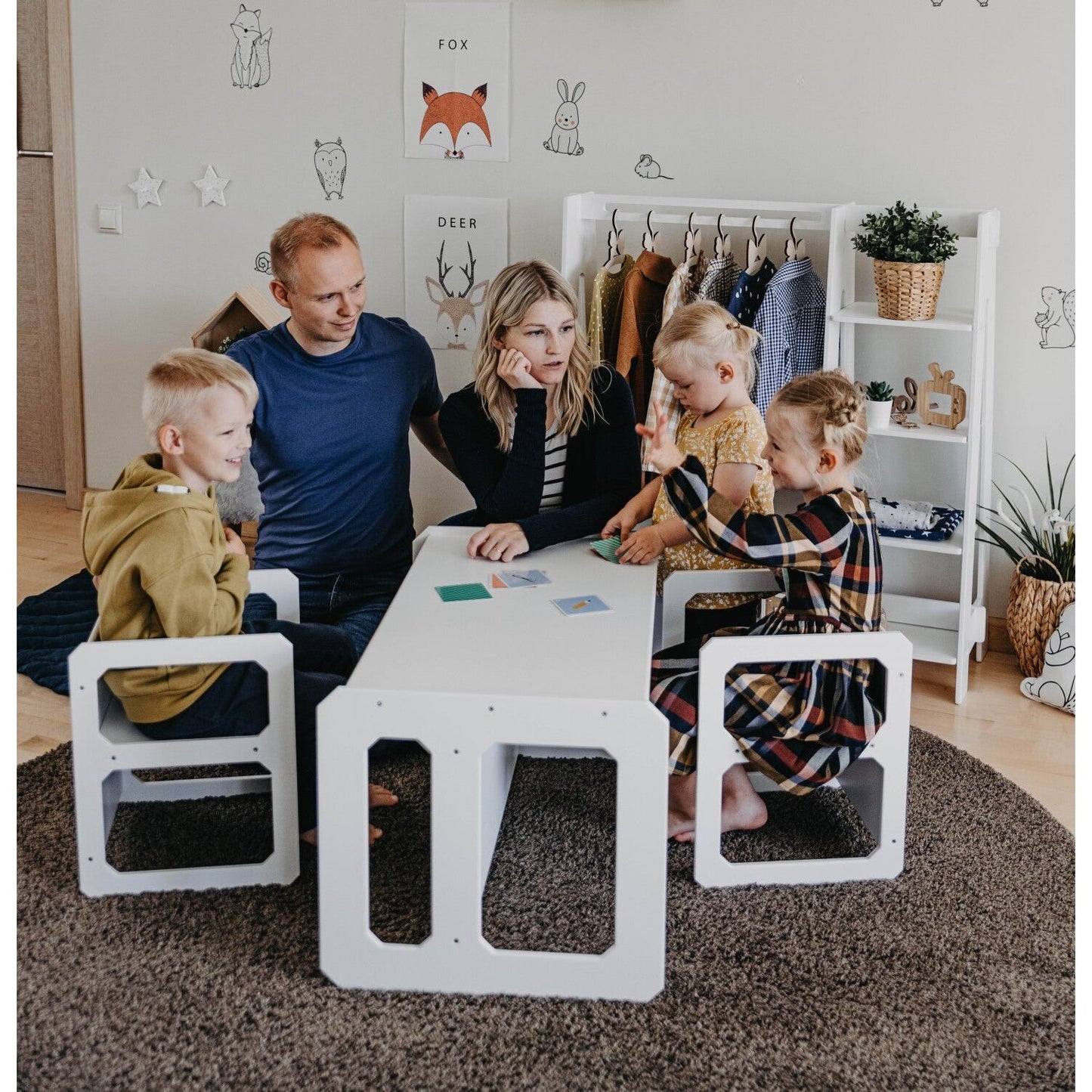 Montessori Weaning Table and Chair Set - with 2 Chairs