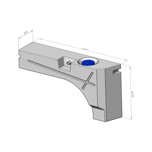Aplast juomavesisäiliö 112 litraa Ducato / Jumper / Boxer / Sprinter / Transit / Master ilman poistoputkea