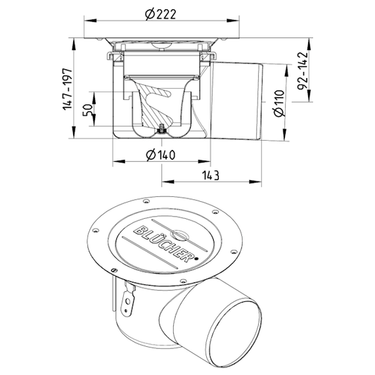 LATTIAKAIVO MULTI SÄÄD. HST 110 VAAKA SIS.VESILUKKO