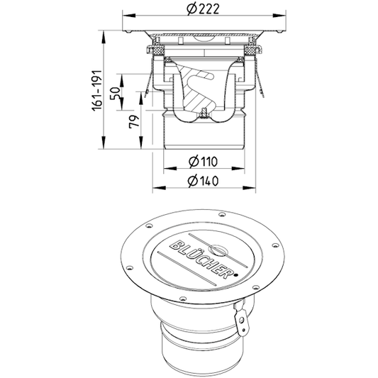 LATTIAKAIVO MULTI HST 110 PYSTY SIS.VESILUKKO
