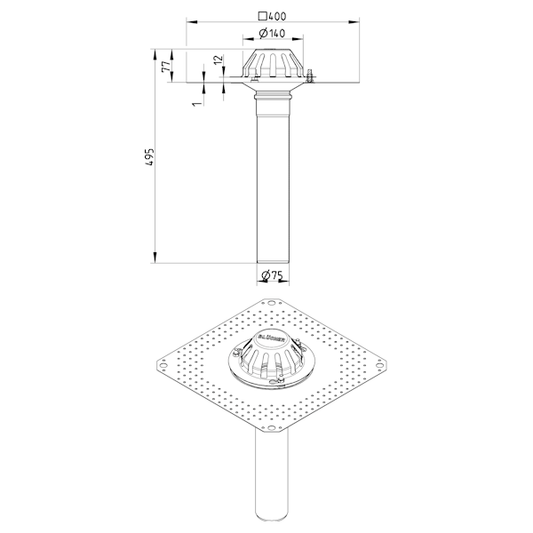 KATTOKAIVO PAINOVOIMA BLÜCHER 75 BITUMIKATTEELLE RST