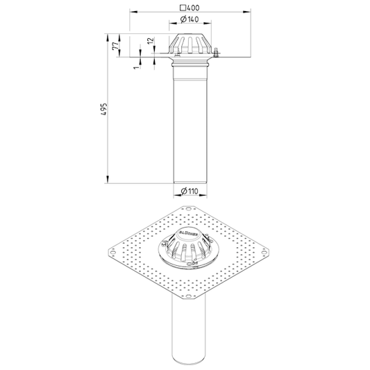 KATTOKAIVO PAINOVOIMA BLÜCHER 110 BITUMIKATTEELLE RST