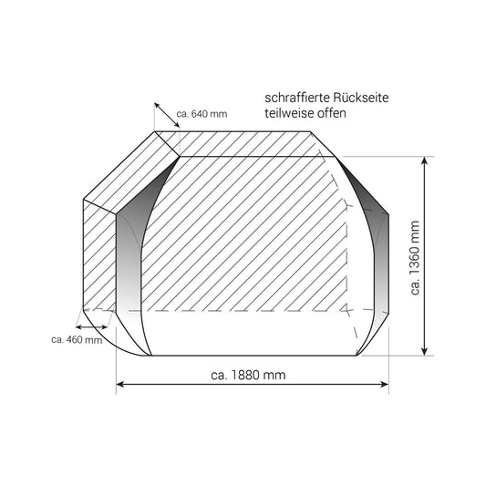 Hindermann Basic Zwoo 3-polkupyörän suojapeite kolmelle polkupyörälle