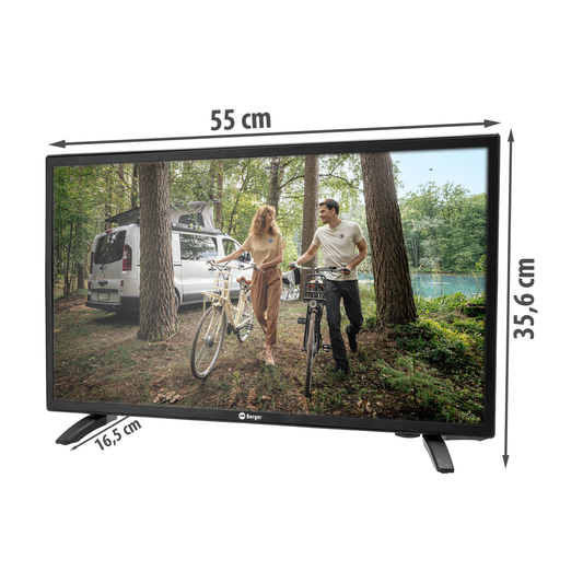 Smart TV 24" Berger Classiq kolminkertainen viritin 12/24 V