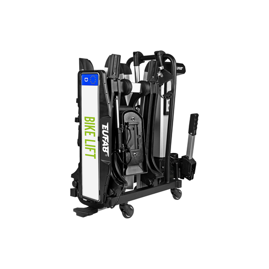 Pyöräteline Eufab Bike Lift kahdelle pyörälle musta