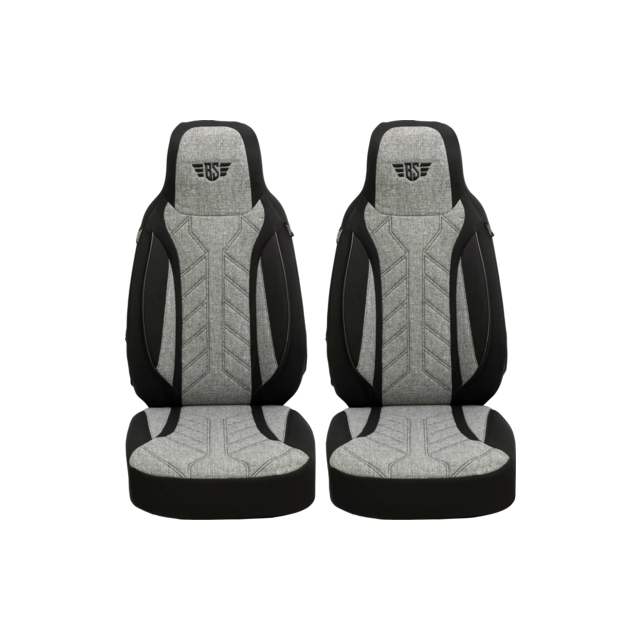 Bremer Istuinsuojat 2 kpl Ducato / Jumper / Boxer - Musta/Harmaa
