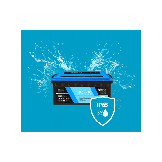 Berger LiFePO4 Litium-istuimenalusakku Pro 200 Ah Bluetoothilla ja lämmityksellä