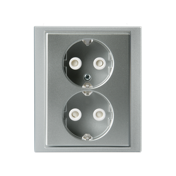 Pistorasia Impressivo 2S/16A/IP21 UPJ HL alumiini