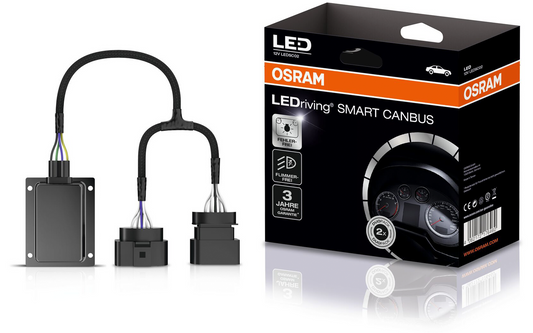 Osram LEDriving SMART CANBUS -vikakoodien vaimennin ajoneuvon sähköjärjestelmässä LED-jälkiasennuksen aikana LEDSC02-1 -