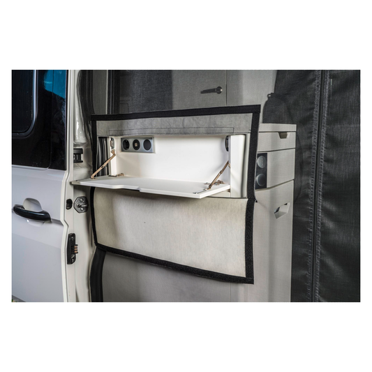 Liukuoven hyttysverkko magneettivetoketjulla VW Crafter / Grand California (matkustajan puoli)