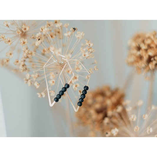 14K Gold Plated Diffuser Earrings - Rhombus