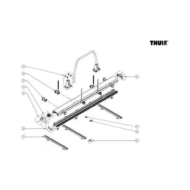 Tukikaaren kiinnikkeen kuori Thule Veloslide | 1500603203 | 5415182058513 | Kotikauppa | Thule