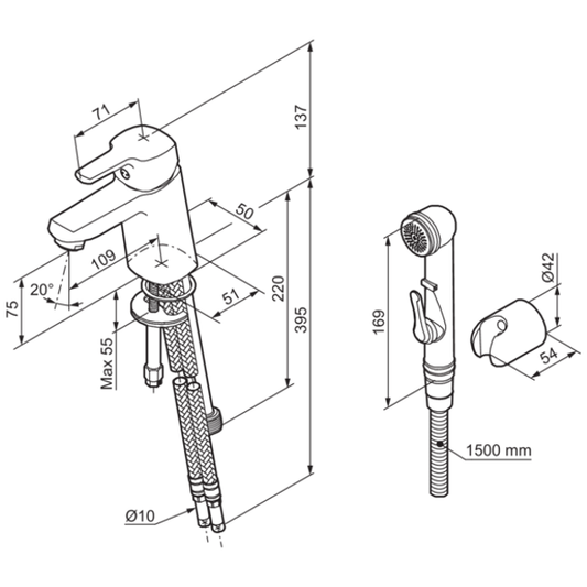 PESUALLASHANA MORA 393005 LIONX BIDEKÄSISUIHKUIN