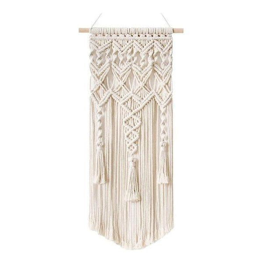 Makrame-seinäkoriste