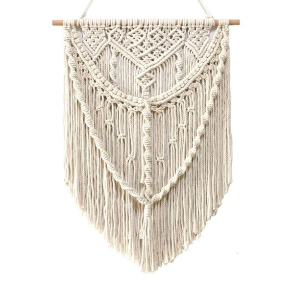 Makrame-seinäkoriste