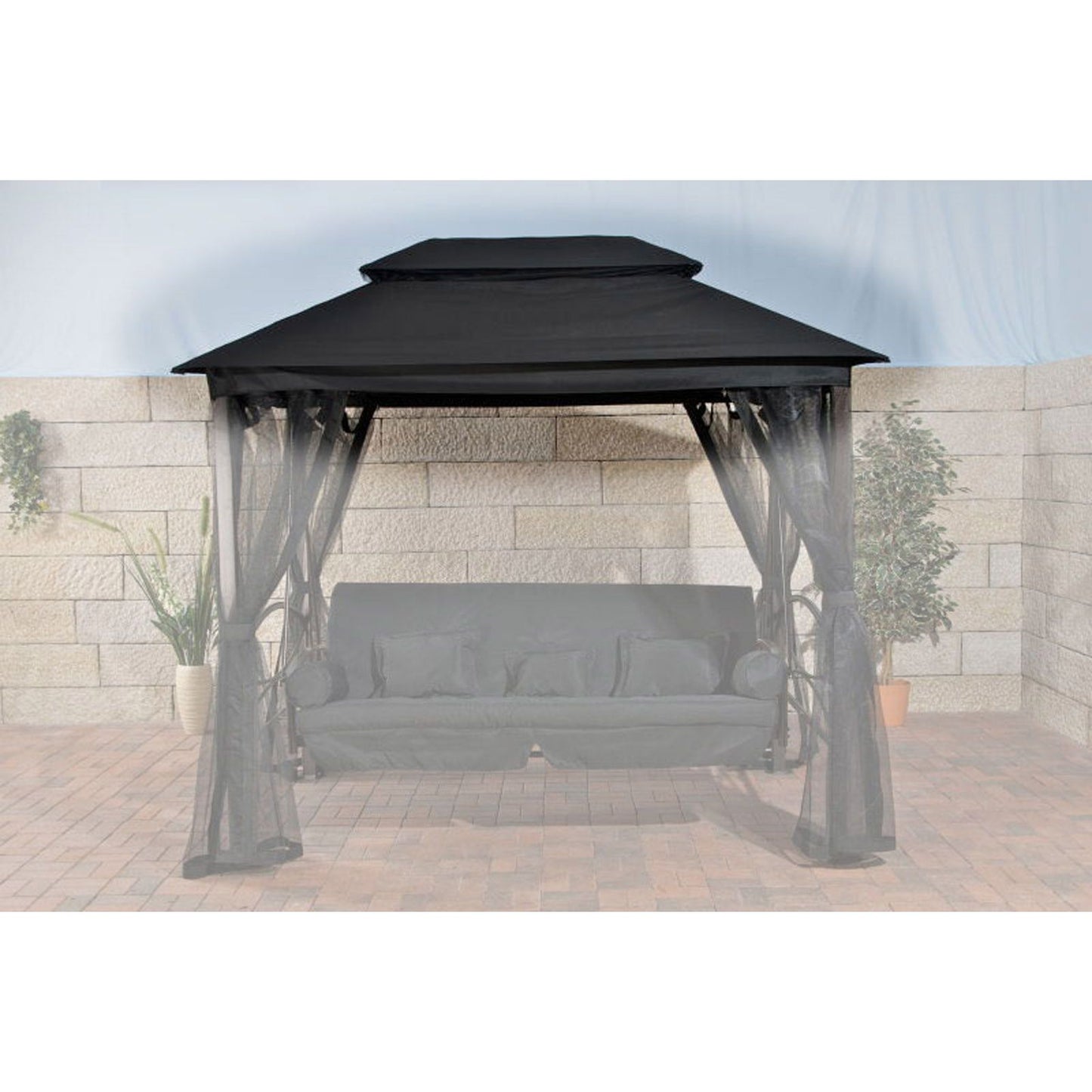 Kangaskatto Kenian kuistikeinuun