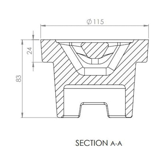 KANSI VENTTIILIHATTU 115 NOSTOLENKKI 60470