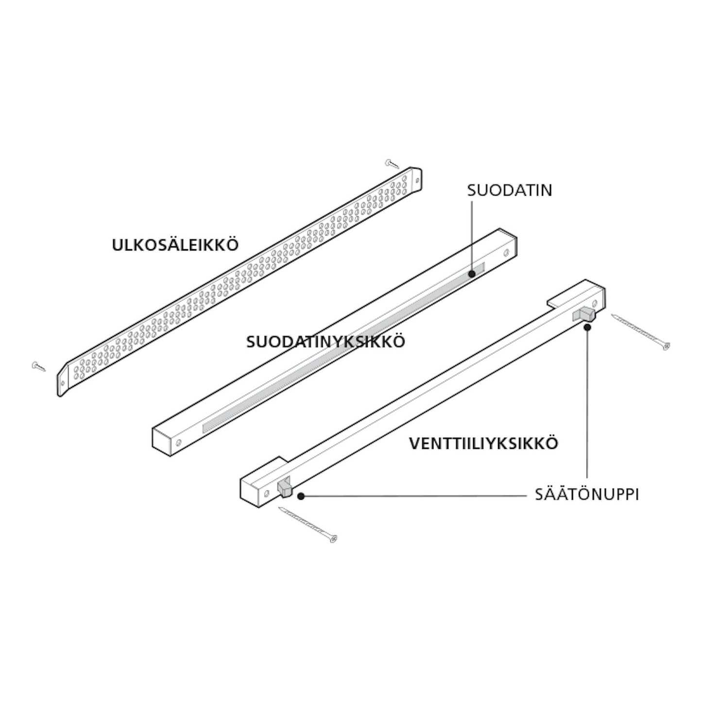 KORVAUSILMAVENTTIILI BIOBE VS-B 50