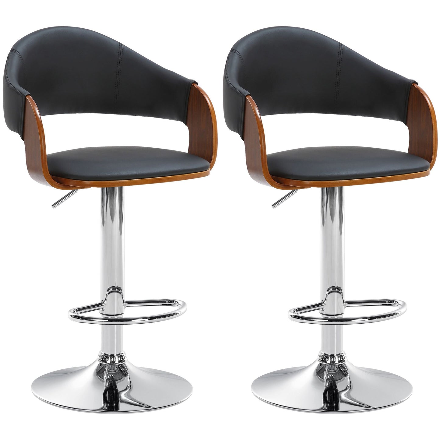 Setti 2 baarituolia Nilse keinonahkaa