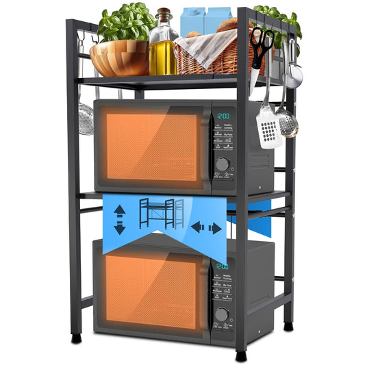 Mikroaaltouunin hylly Marana porrastettu