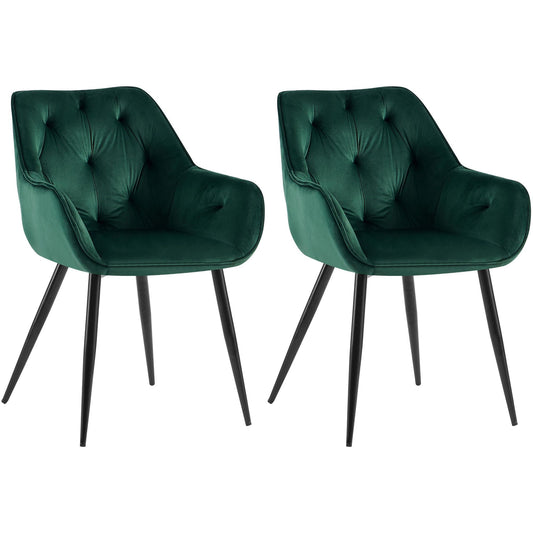 2 ruokapöydän tuolin setti Cassis samettipäällyksellä