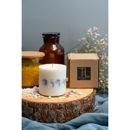 Hand-made Unscented Soy Wax Candle