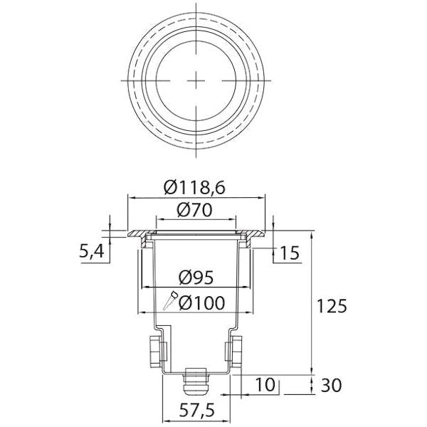 MAAVALAISIN HOLM IP65 GU10 MAX 6W RST