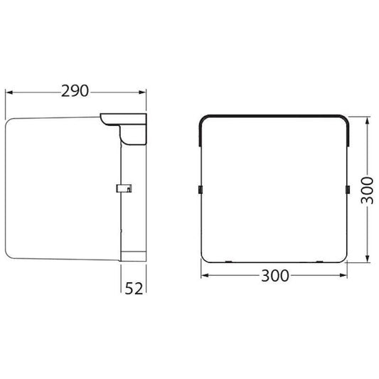 NUMEROVALAISIN NOPPA CUBE IP65 IK10 12W/840 PCO WH CUBE