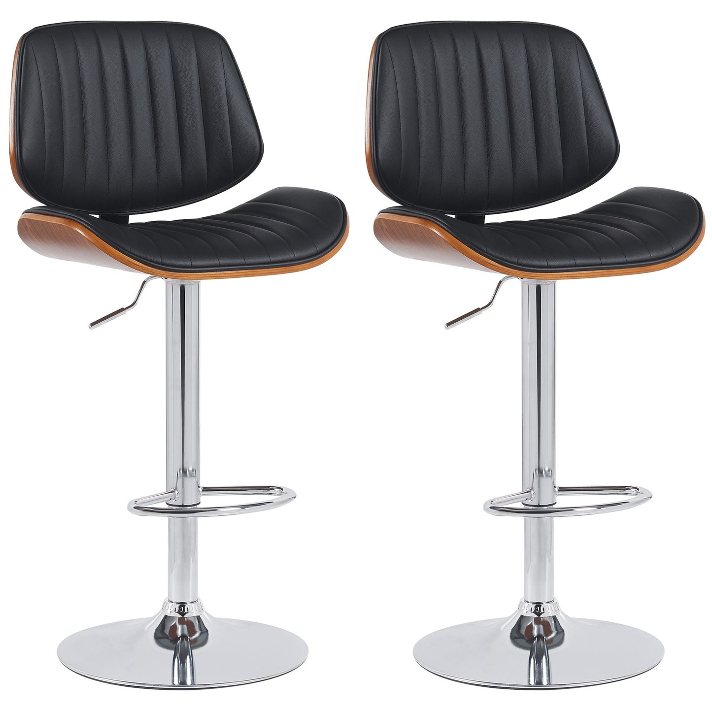 Setti 2 baarijakkaraa Clawson keinonahkaa