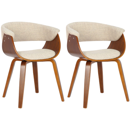 Sarja 2 ruokapöydän tuolia Bruce kangasta