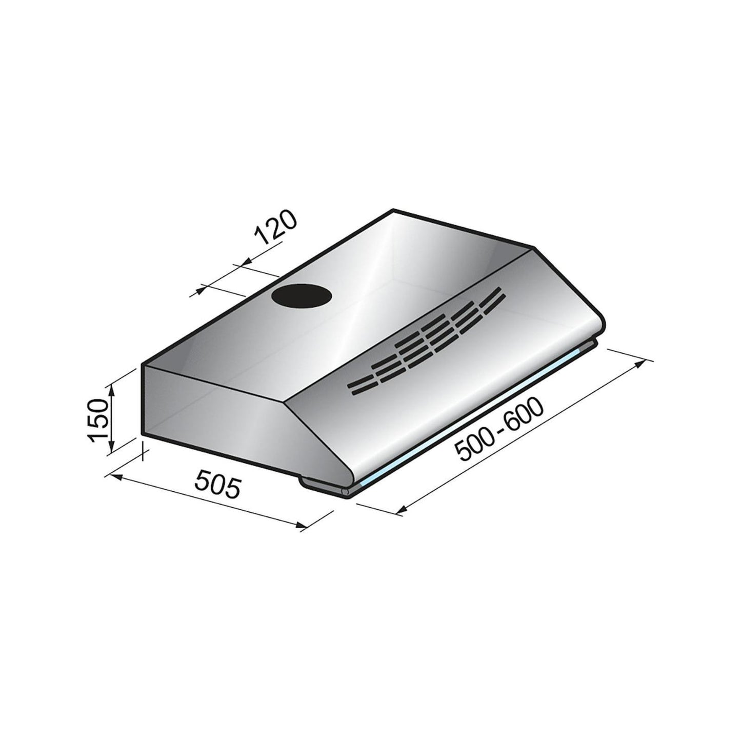 LIESITUULETIN SAVO F-1605-B 50cm mattamusta