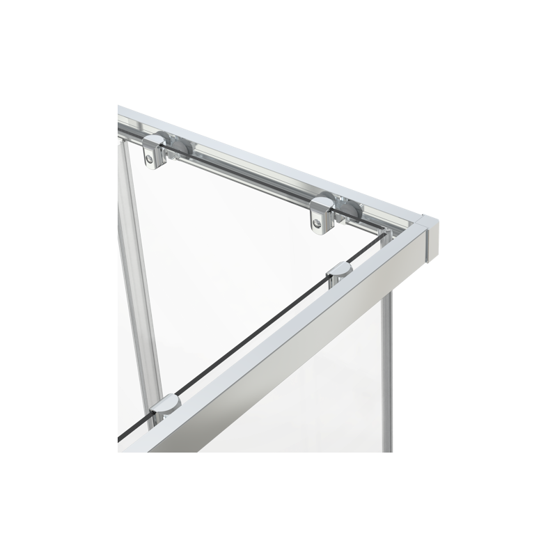 SUIHKUKAAPPI OPAL 8080 S KIRKAS LASI, CHECKER TAKALASIT (CNK061)
