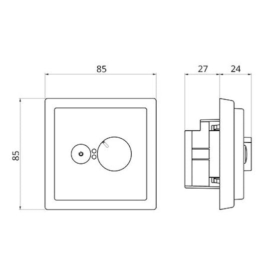 YHDISTELMÄTERMOSTAATTI ECO16BT-IN-SW 16A IP30 U