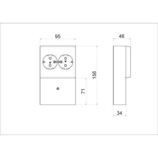 PISTORASIA ENSTO INTRO 2S/16A/IP21 PPJ VALKOINEN LISTA