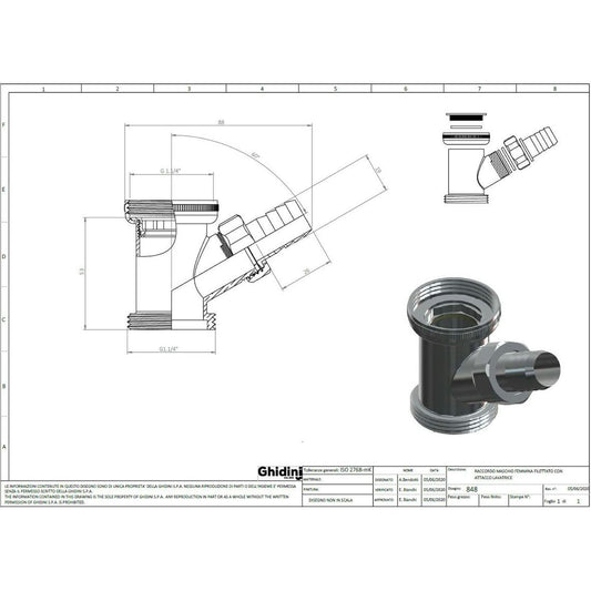 PESUKONEEN LIITOSYHDE 1 1/4 SK