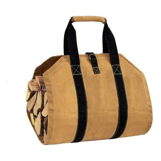 Kannettava ja kevyt polttopuu"teline"