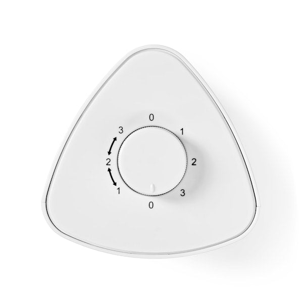 PÖYTÄTUULETIN NEDIS TORNI 33CM 25W 3-VAIHTEINEN VALKOINEN