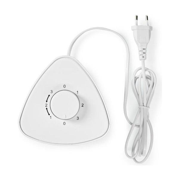 PÖYTÄTUULETIN NEDIS TORNI 33CM 25W 3-VAIHTEINEN VALKOINEN