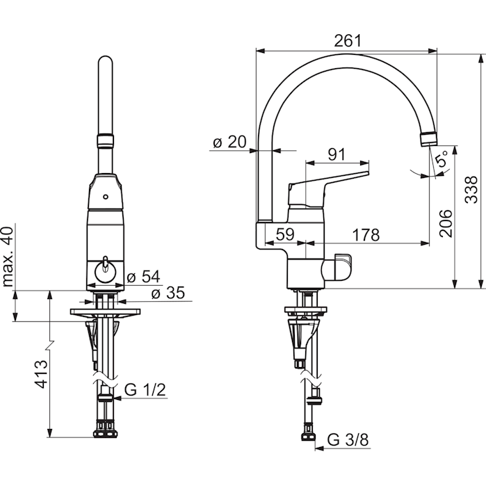 KEITTIÖHANA ORAS 1839FG-33 VEGA PKV MUSTA