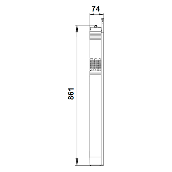 PORAKAIVOPUMPPU GRUNDFOS SQE 2-100 + 100M 3X4 MM2