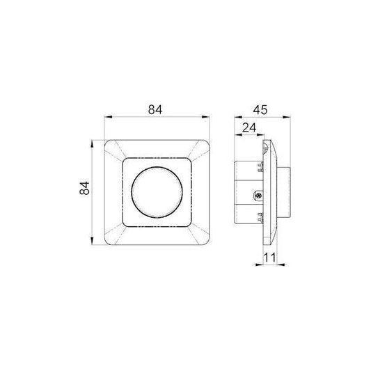 VALONSÄÄDIN OPAL YLEISSÄÄDIN LED 4-400W RCL MUSTA