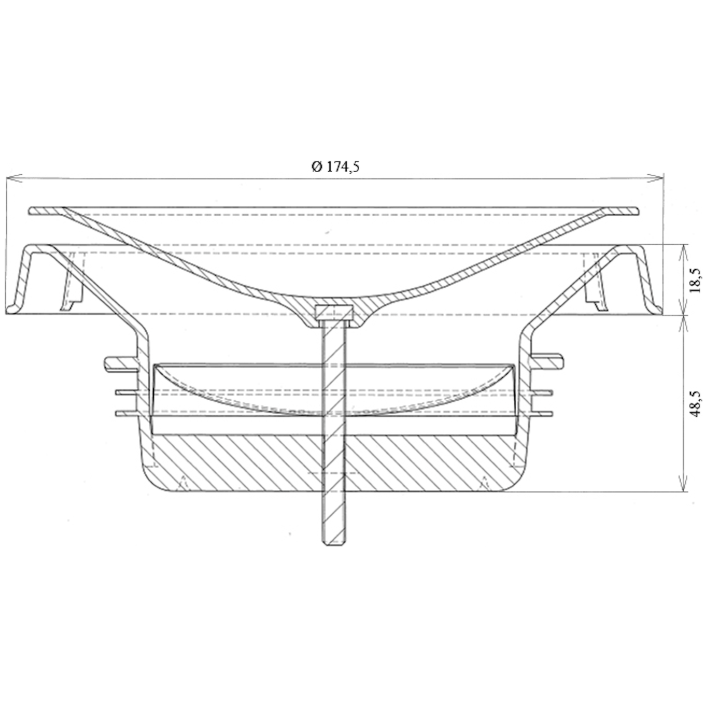 TULOILMAVENTTIILI EH-MUOVI EHKTS-125 VALKOINEN