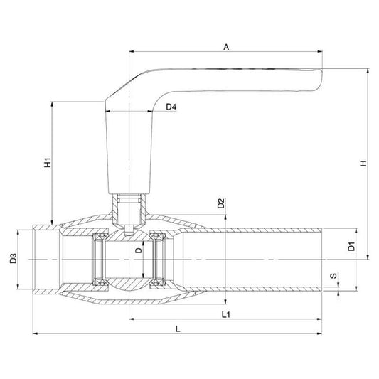 PALLOVENTTIILI HST K/H VEXVE DN40 R11/2 PN40 231040X