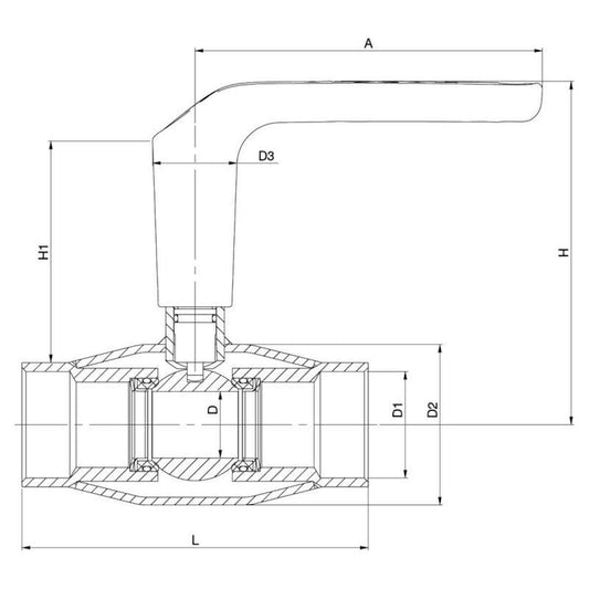 PALLOVENTTIILI HST SK VEXVE DN15 R1/2 PN40 232015X