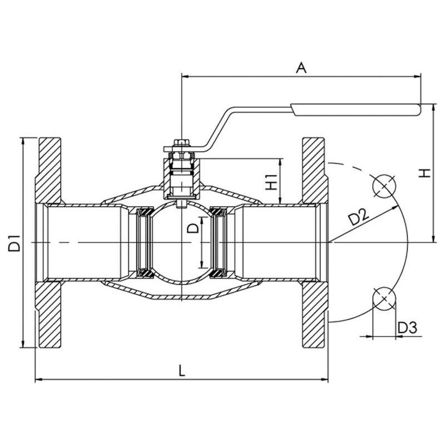 PALLOVENTTIILI HST L/L VEXVE DN80 PN16 233080