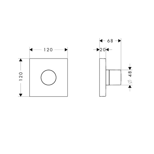 VAIHDIN HANSGROHE 10932000 AXOR STARCK